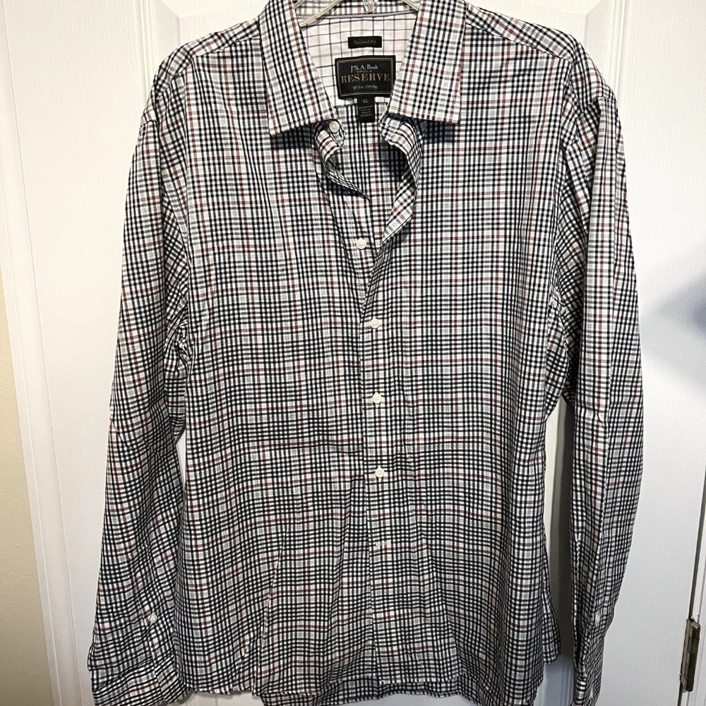 Jos.A. Bank Reserve Collection Long Sleeve Men's Shirt-100% Egyptian Cotton-NWOT